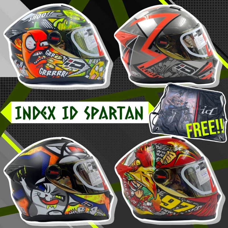 หมวกกันน็อก INDEX ID SPARTAN