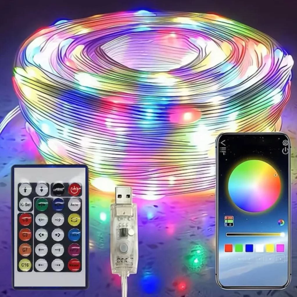 รูปสินค้าจริง ไฟเส้น LED หรือ Fairy Light