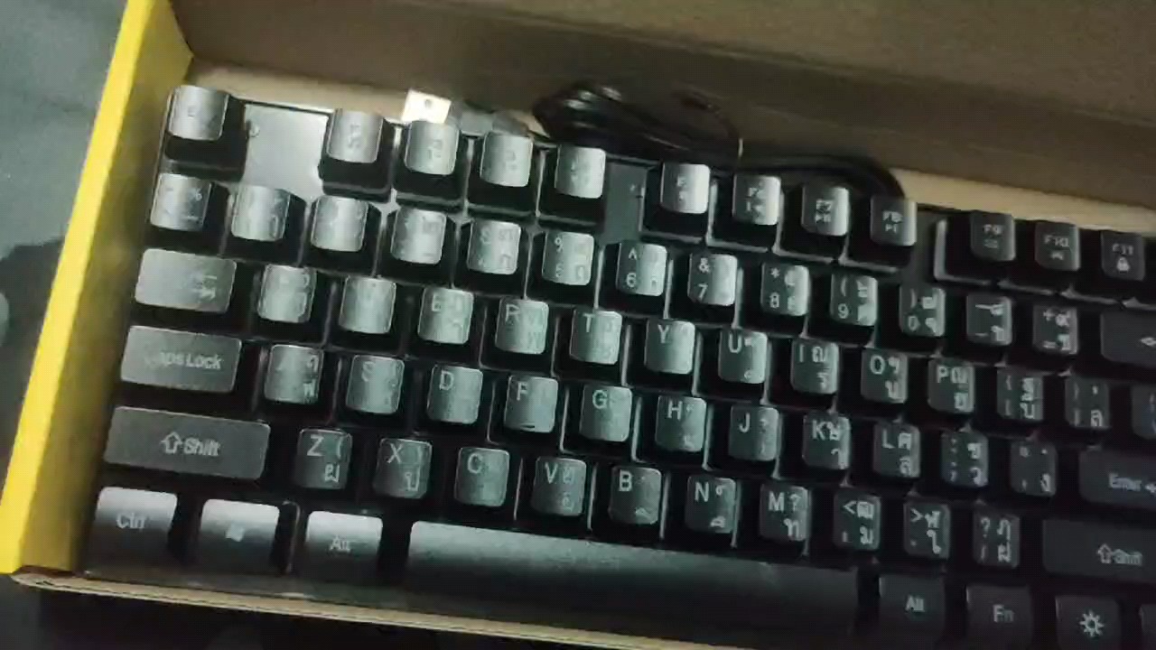 reviewNubwo Gamingคีบอร์ดมีไฟ Rainbow KEYBOARD NUBWO NK 19 Valo nk36 Razeak KG 8702 RK 8165 comment 0