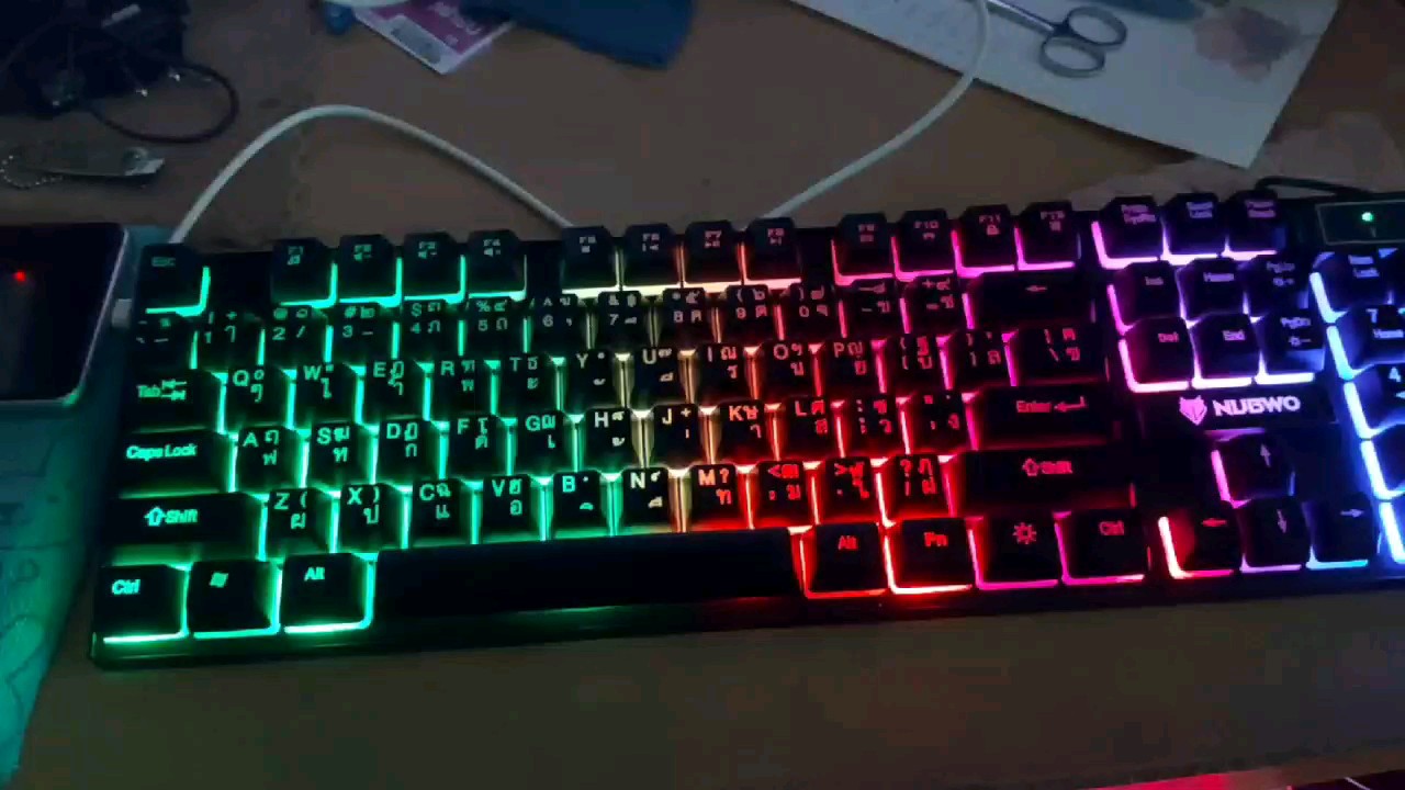 reviewNUBWO ชุดไฟทะลุอักษร Keyboard mouse combo set SAVITAR NKM 623 สวยแรงส์ oker 6120Gamingสวย comment 0
