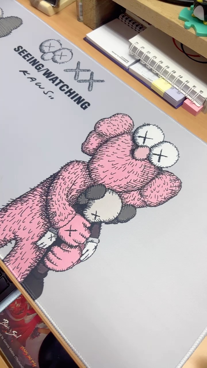 reviewร้านแนะนำแผ่นรองเมาส์ Kaws Mouse Pad เกมมิ่ง ขนาดใหญ่ 80 x 30 x 0 3 ซม แผ่นรองเมาส์ เย็บขอบ ความหนา 0 3 ซม30มม  comment 0