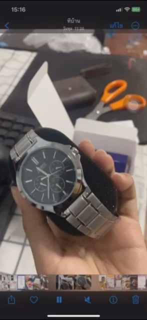 reviewร้านแนะนำนาฬิกา Casio รุ่น รุ่น MTP V300D 1A นาฬิกาข้อมือผู้ชาย สายแสตนเลส หน้าปัดสีดำ ของแท้ 100 รับประกัน สินค้า 1 ปี comment 0