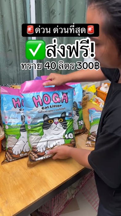 40 lít cát cho mèo HOGA #cát cho mèo bentonite #cát cho mèo #cát cho mèo 40 lít #cát cho mèo đóng bao #cát cho mèo giá rẻ