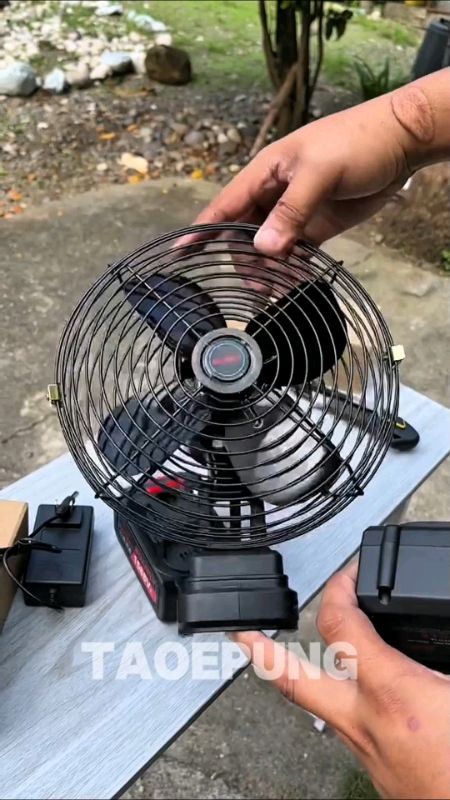 Quạt không dây di động kích thước lớn 8 inch pin rất bền #ShopeeNhãnThuốc #FYP