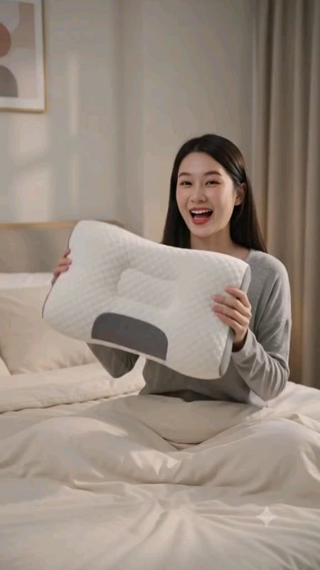 Ngủ thoải mái suốt đêm với gối sức khỏe, êm mềm, không xẹp, giúp ngủ sâu #หมอนเพื่อสุขภาพ #ของดีบอกต่อ #ShopeeVideo #หมอนรองคอ #ShopeeAffiliate