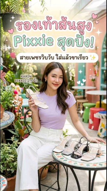 Pixxie giày cao gót thiết kế kim cương sang trọng, đẹp duyên dáng, tỏa sáng trong từng bước chân với thiết kế tinh tế sang trọng, kết hợp với bất kỳ phong cách nào cũng trông tuyệt vời #Rarin #GiàyCaoGót #GiàyThờiTrang