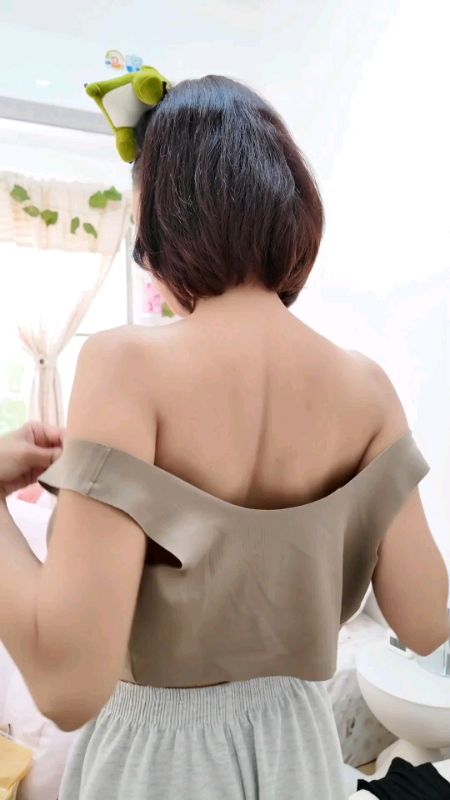 Áo ngực không gọng, có cúc phía trước, dễ mặc #áochống #áochốngkhônggọng #áochậcnội #bộđồngủ #bộđồngủphụnữ #thoảimái #đánhgiá #Shopee #sudungtot #sảnphẩmxịn