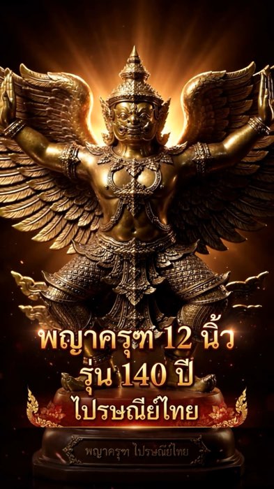 พญาครุฑ 12 inch tăng cường năng lực, uy quyền, bán chạy, phiên bản สมบัติแผ่นดิน 140 năm, Bưu điện Thái Lan, Wat Krut Taram #พญาครุฑ #พญาครุฑ12นิ้ว #ครุฑ140ปี #สมบัติแผ่นดิน