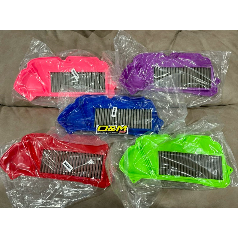 ไส้กรองเลสแต่ง KN สีแดง น้ำเงิน ม่วง เขียว สำหรับ Honda Lead 125 และ Giorno