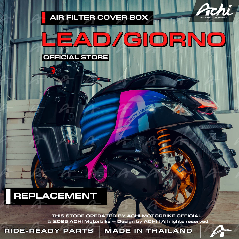 กล่องกรองอากาศ Honda Giorno+ 2024-2026 โดย ACHI Thailand Official - อะไหล่แต่ง Giorno+