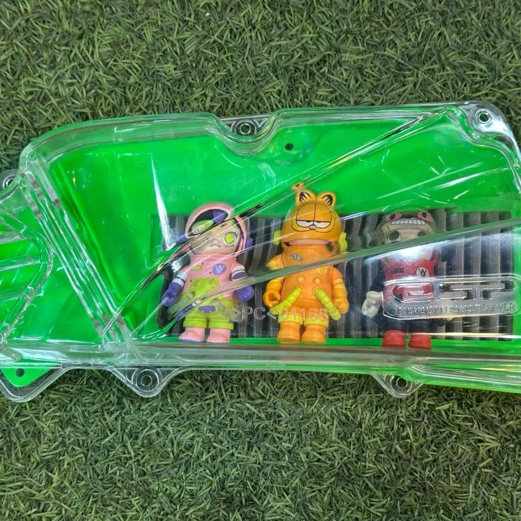 ครอบกรองใส Honda Giorno / Lead พร้อมตุ๊กตา Molly 3 ตัว (สุ่ม) - อะไหล่แต่ง Giorno+