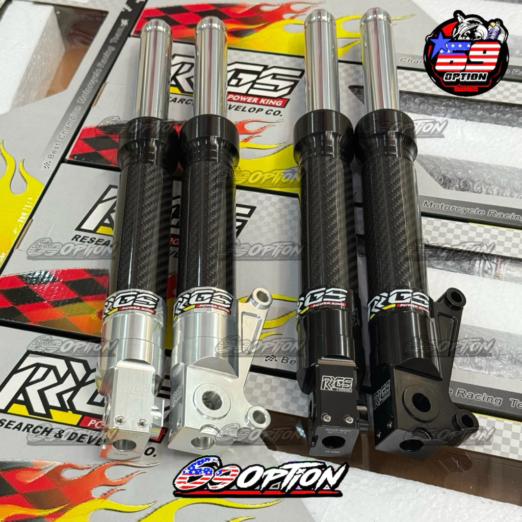 โช๊คหน้า RRGS ของแท้ ความยาว 370mm สำหรับ Dio ZX, Julio, Giorno, Lead - อะไหล่แต่ง Giorno+