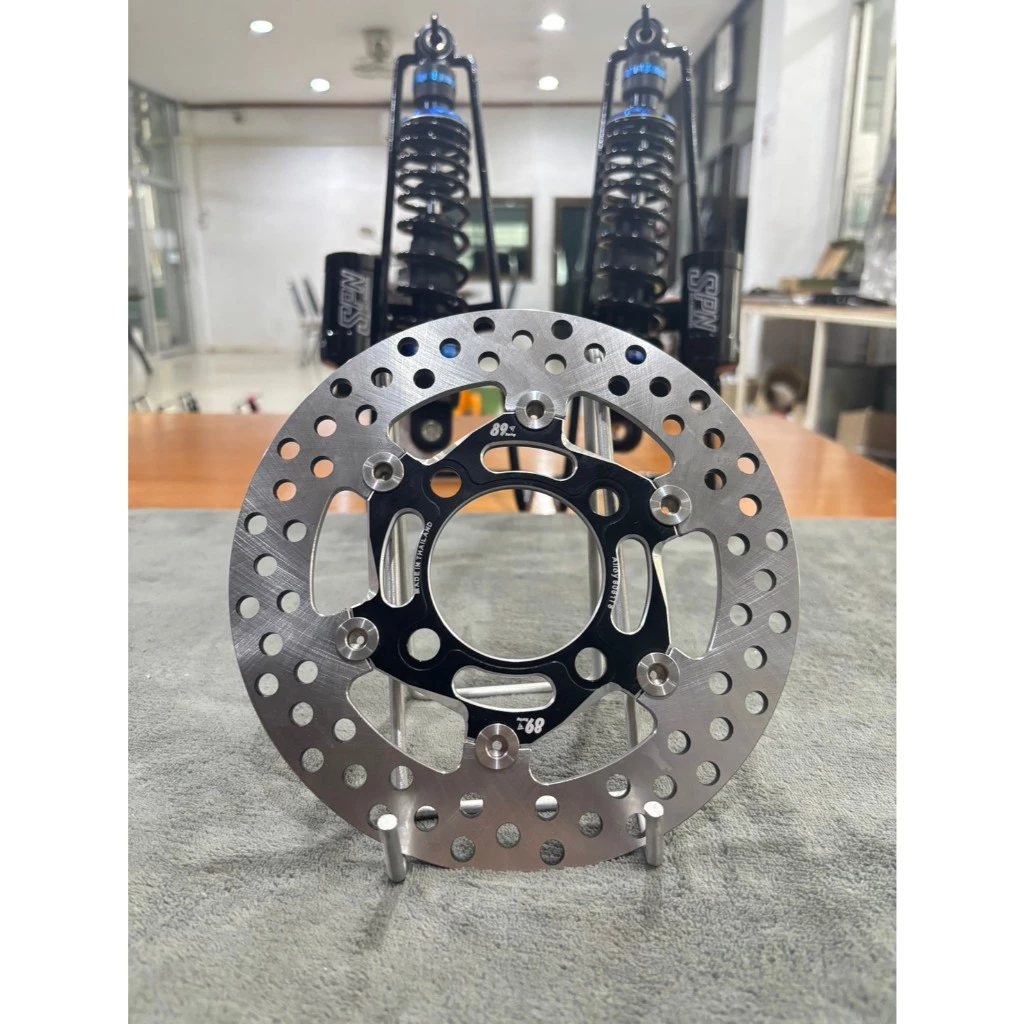 จานสร้างแท้ 89 Racing Giorno CBS 190mm V.3 หมุดเลสรู
