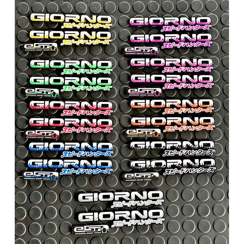 สติกเกอร์โลโก้ Giorno / Forza / PCX ลายไฟ เรืองแสงได้ (1 ชุด = 3 ชิ้น)